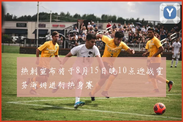 热刺宣布将于8月15日晚10点迎战霍芬海姆进行热身赛